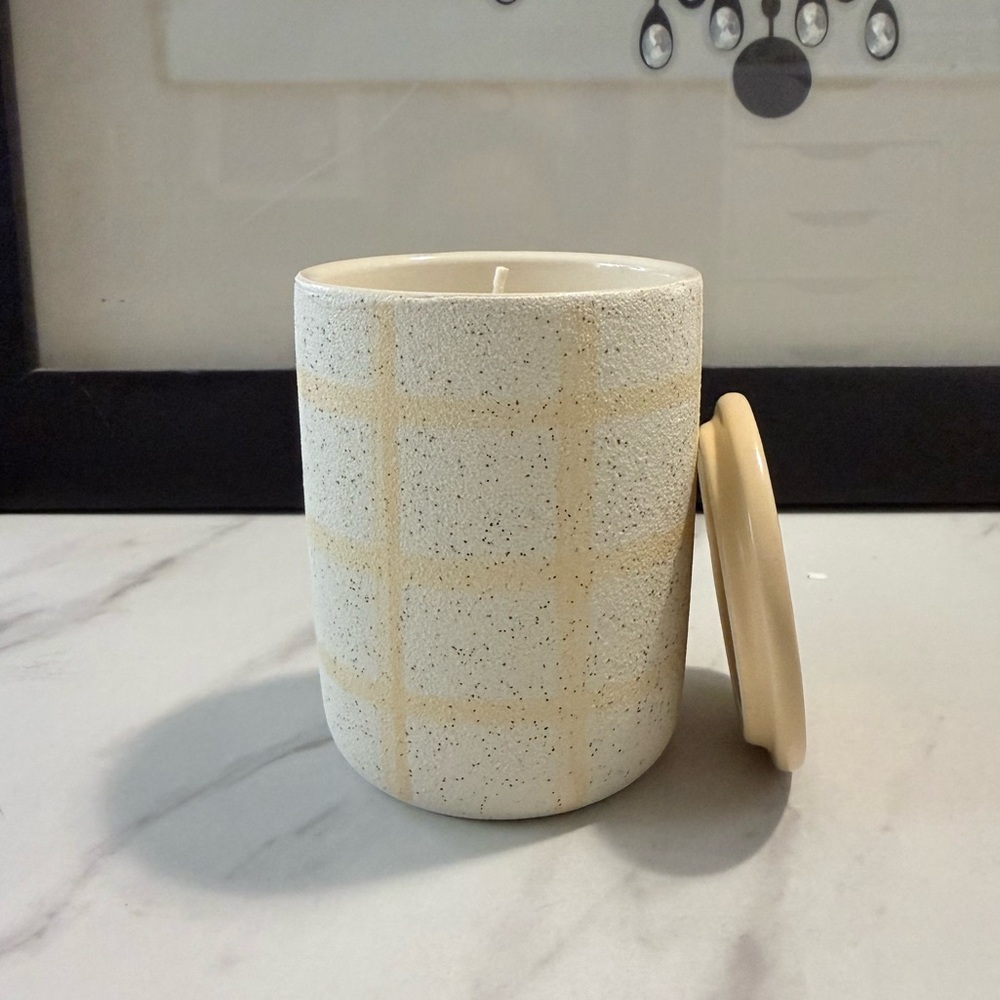 Anthropologie Apricot & Basil scented Candle